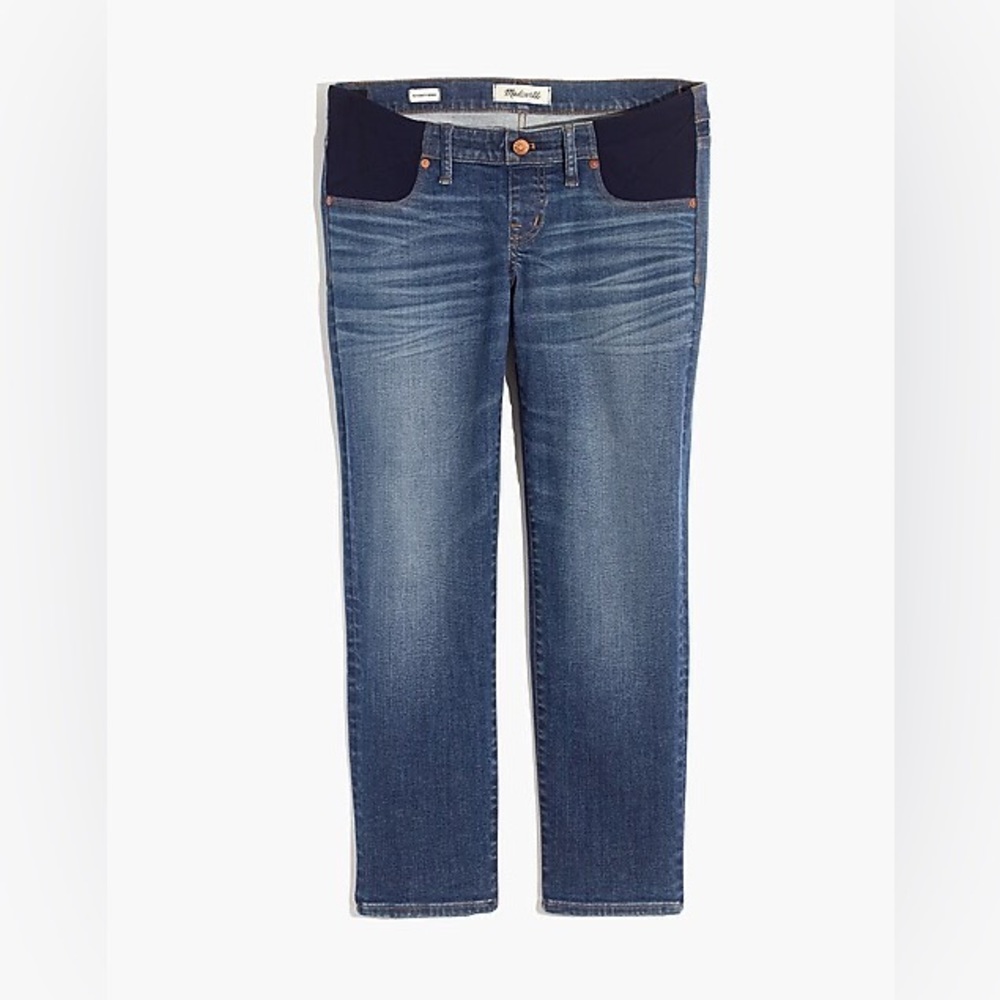 Madewell maternity classic straight jean inset panel